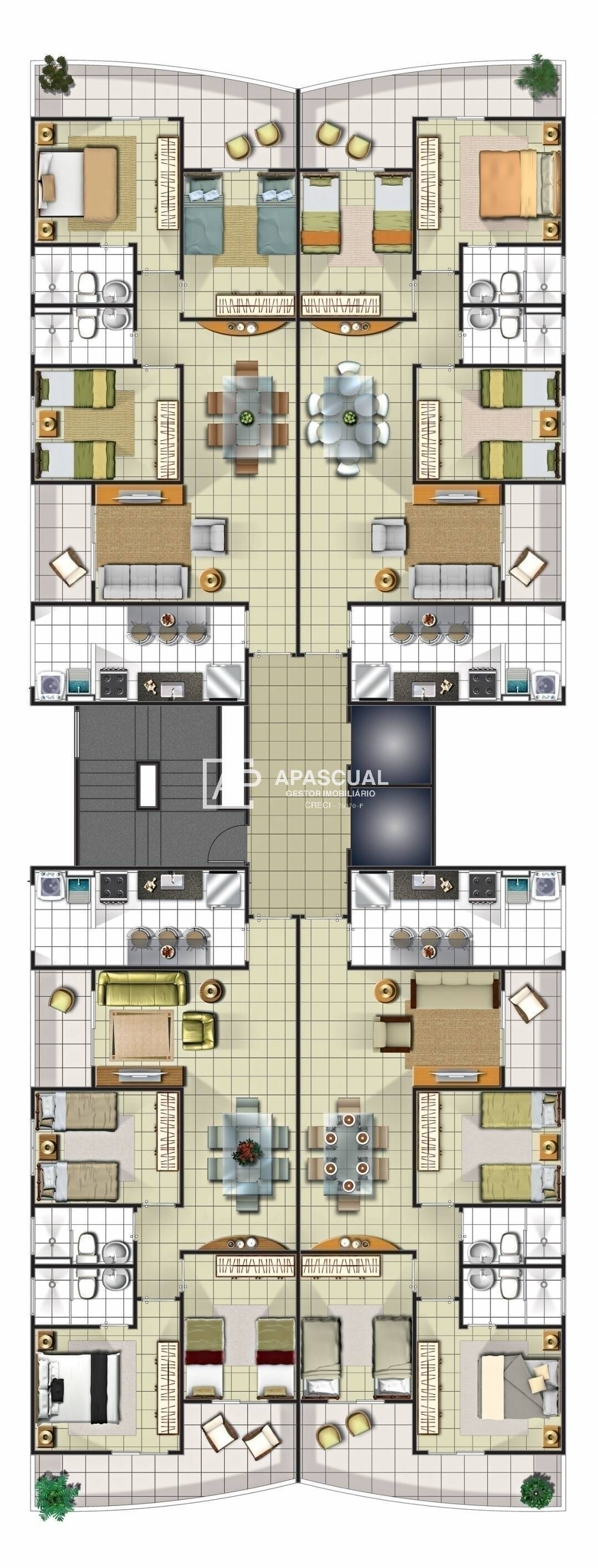 Apartamento à venda com 3 quartos, 77m² - Foto 3