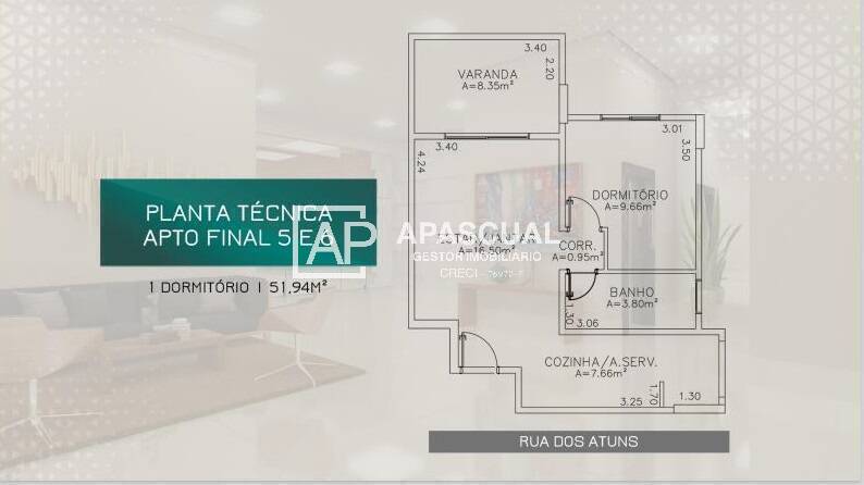 Apartamento à venda com 1 quarto, 48m² - Foto 16