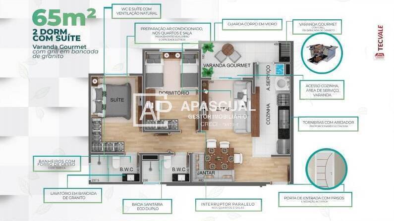 Apartamento à venda com 2 quartos, 65m² - Foto 14