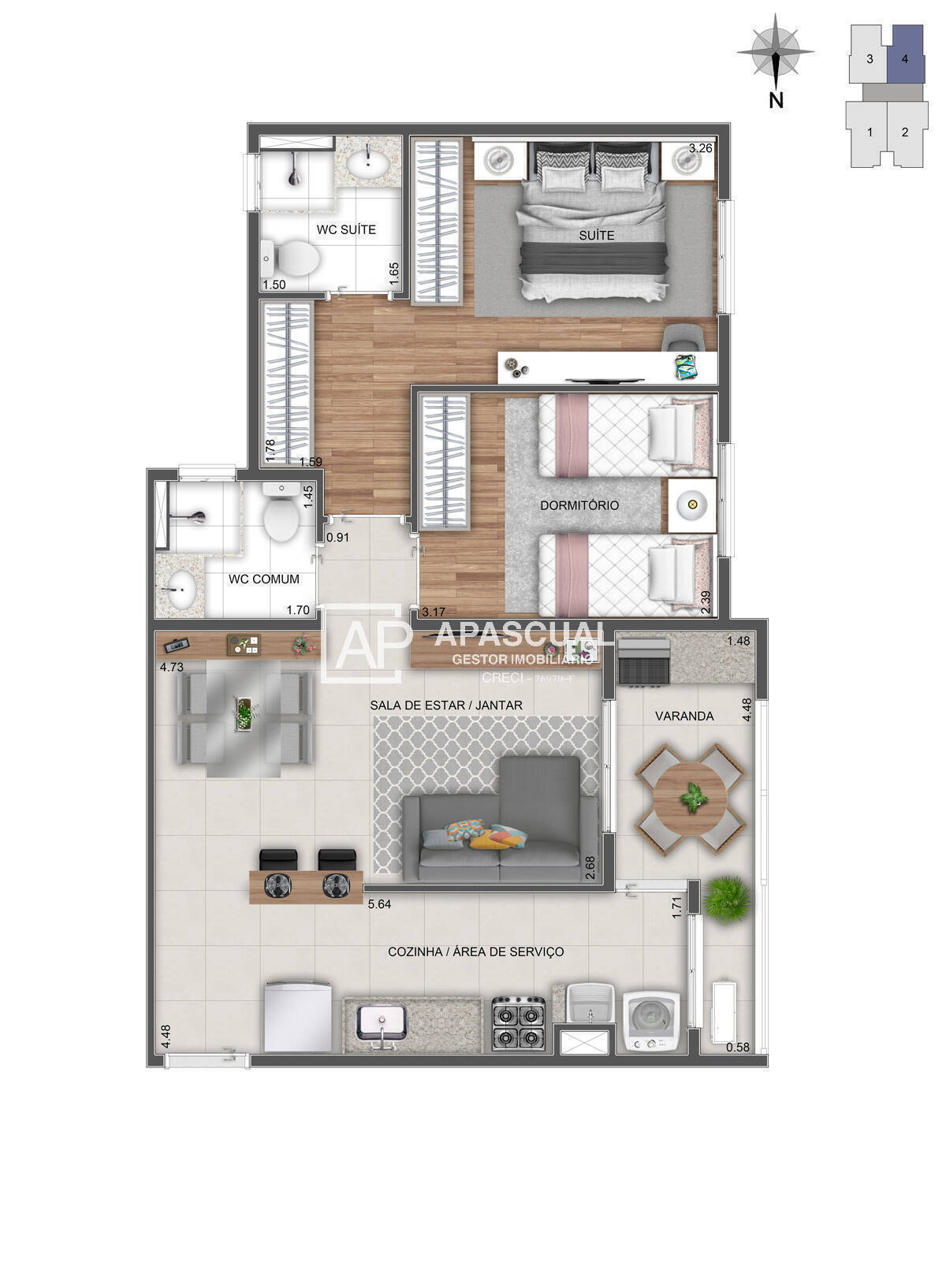 Apartamento à venda com 2 quartos, 60m² - Foto 13