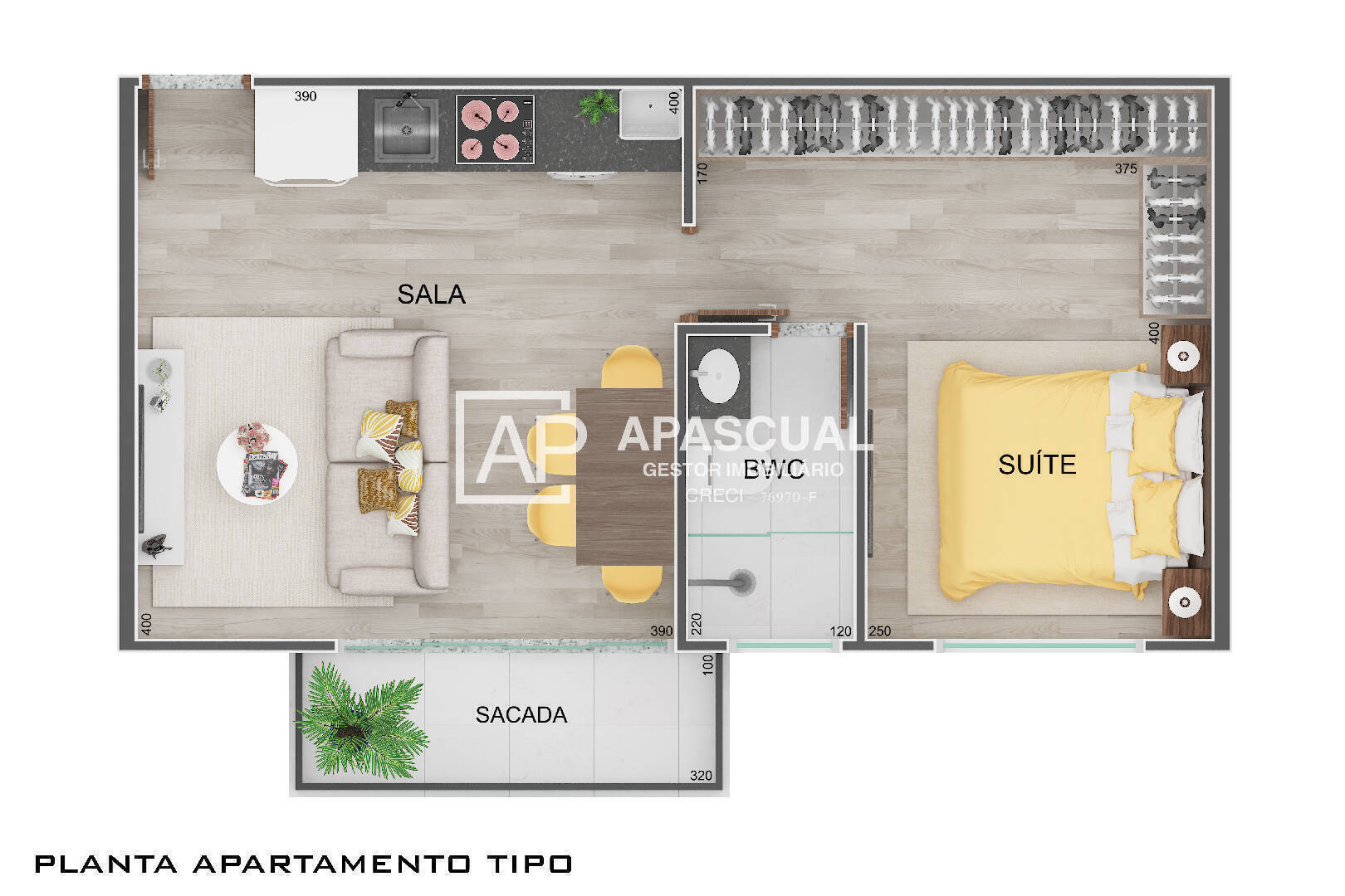 Apartamento à venda com 1 quarto, 38m² - Foto 4