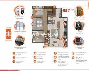 Apartamento à venda com 2 quartos, 65m² - Foto 6