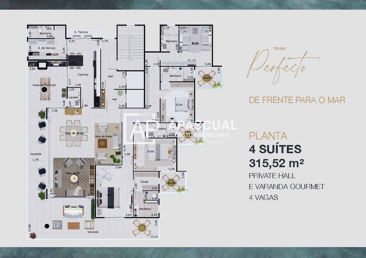 Apartamento à venda com 4 quartos, 326m² - Foto 19