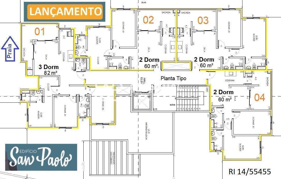 Apartamento à venda com 2 quartos, 61m² - Foto 12