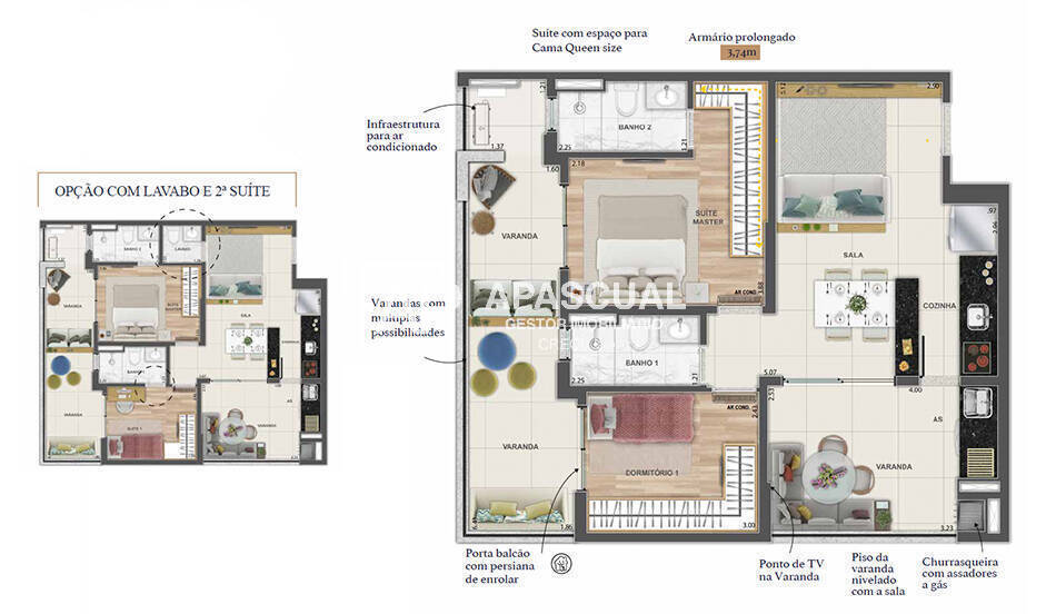 Apartamento à venda com 2 quartos, 92m² - Foto 4