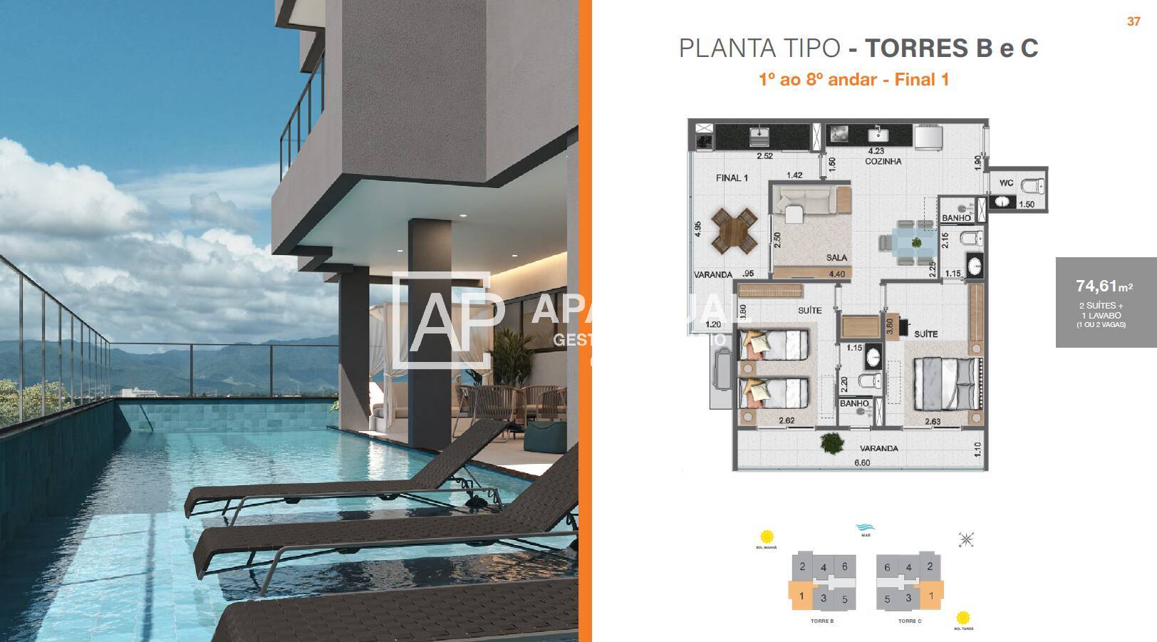 Apartamento à venda com 1 quarto, 54m² - Foto 19