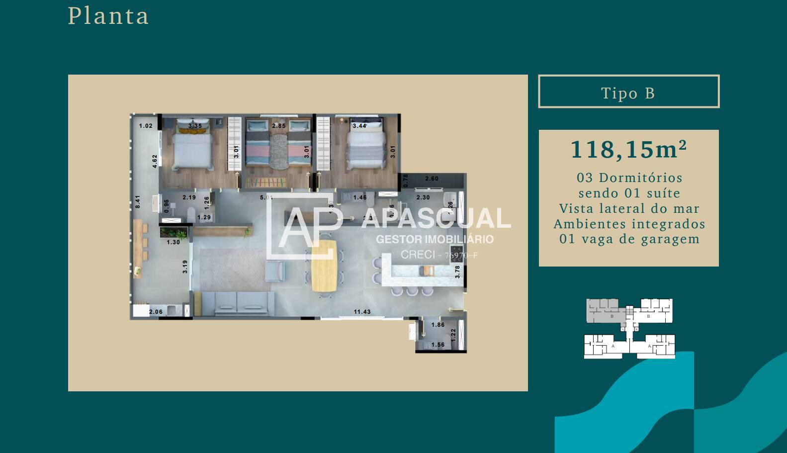 Apartamento à venda com 3 quartos, 124m² - Foto 20